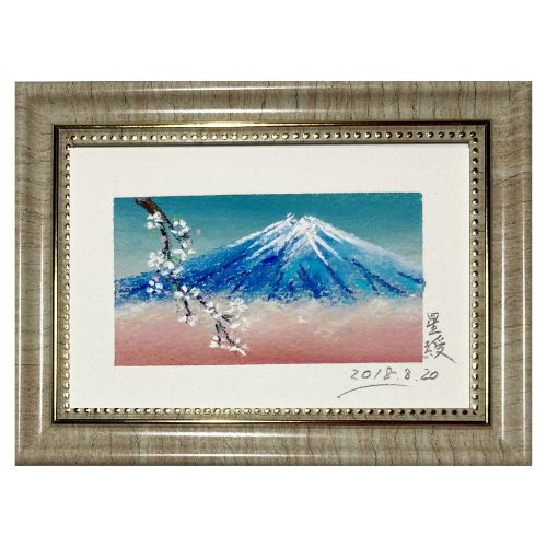 開運絵画　❀優雅なる舞❀青富士山 開運絵画 ❀優雅なる舞❀青富士山 楽天市場】富士山 絵画 開運の通販